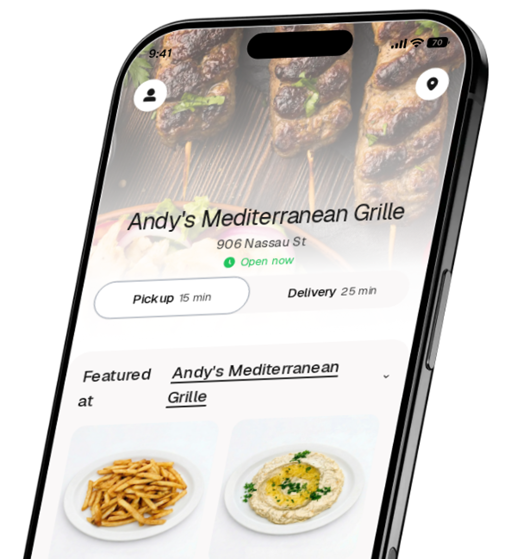 Andy's Mediterranean Grille app preview